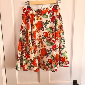 XL hellbunny fall halloween swing skirt